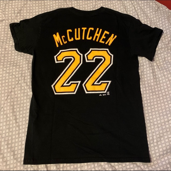 Majestic Pittsburgh Pirates Andrew McCutchen Shirsey MLB T Shirt - Picture 2 of 3